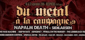 Le festival du Métal à la Campagne Rexpoede les 16 et 17 septembre 2016.