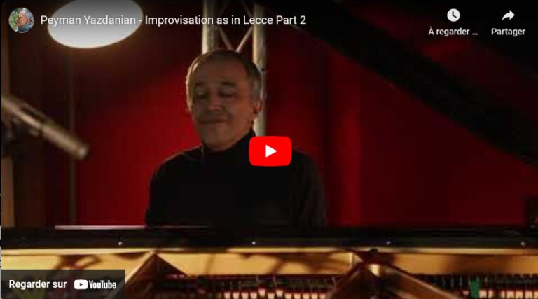 Peyman Yazdanian – Improvisation as in Lecce Part 2