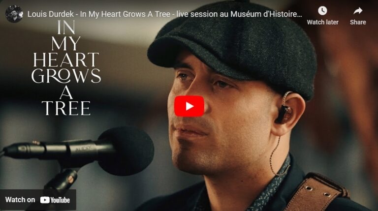 Louis Durdek – In My Heart Grows A Tree – live session au Muséum d&rsquo;Histoire Naturelle de Nantes