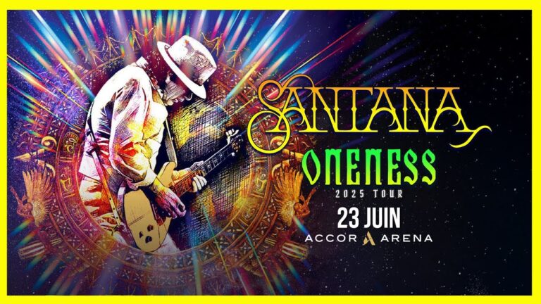 Santana en concert à l&rsquo;Accor Arena de Paris le 23 juin 2025 et en festivals cet été !