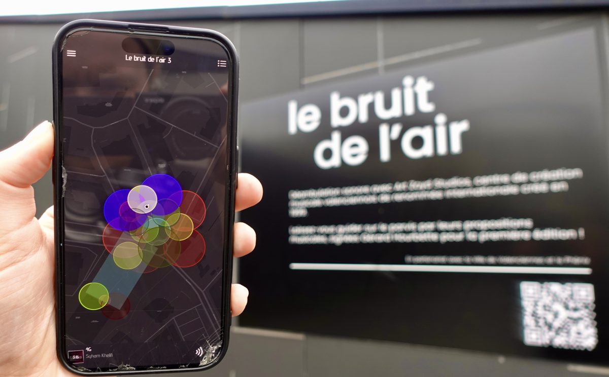 Le Bruit de l’Air #4 à Valenciennes : une balade sonore géolocalisée inédite (2026) App Le Bruit de l'air 3 © Art Zoyd Studios
