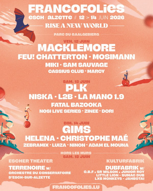 Francofolies Esch Alzette 2026 édition historique