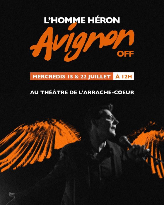 L'Homme Héron retrouve la scène du Théâtre de l'Arrache-Cœur les 15 et 22 juillet à midi