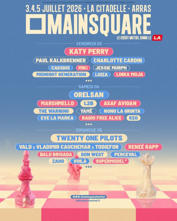 Main Square Festival 2026 8 nouveaux noms pour une 20e édition historique programmation ça c'est culte