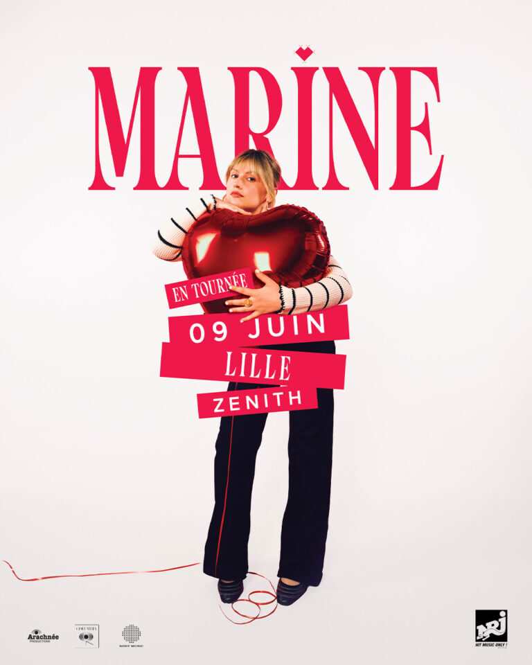 Marine en concert au Zénith de Lille le 9 juin 2026 et le 30 mai au Zénith d'Amiens