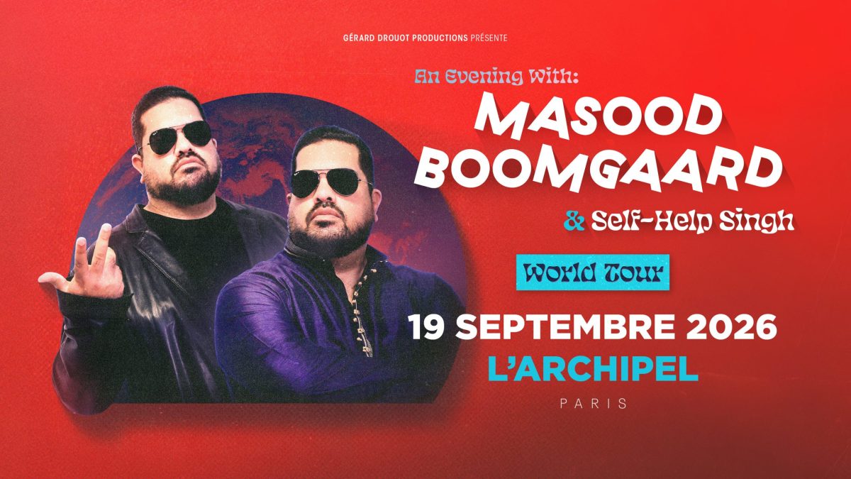Masood Boomgaard Son nouveau spectacle Self-Help Singh à retrouver le 19/09/2026 à 20h L'Archipel à Paris