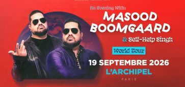 Masood Boomgaard Son nouveau spectacle Self-Help Singh à retrouver le 19/09/2026 à 20h L'Archipel à Paris