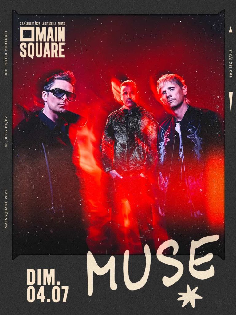 Muse au Main Square Festival 2027 : un retour très attendu à Arras