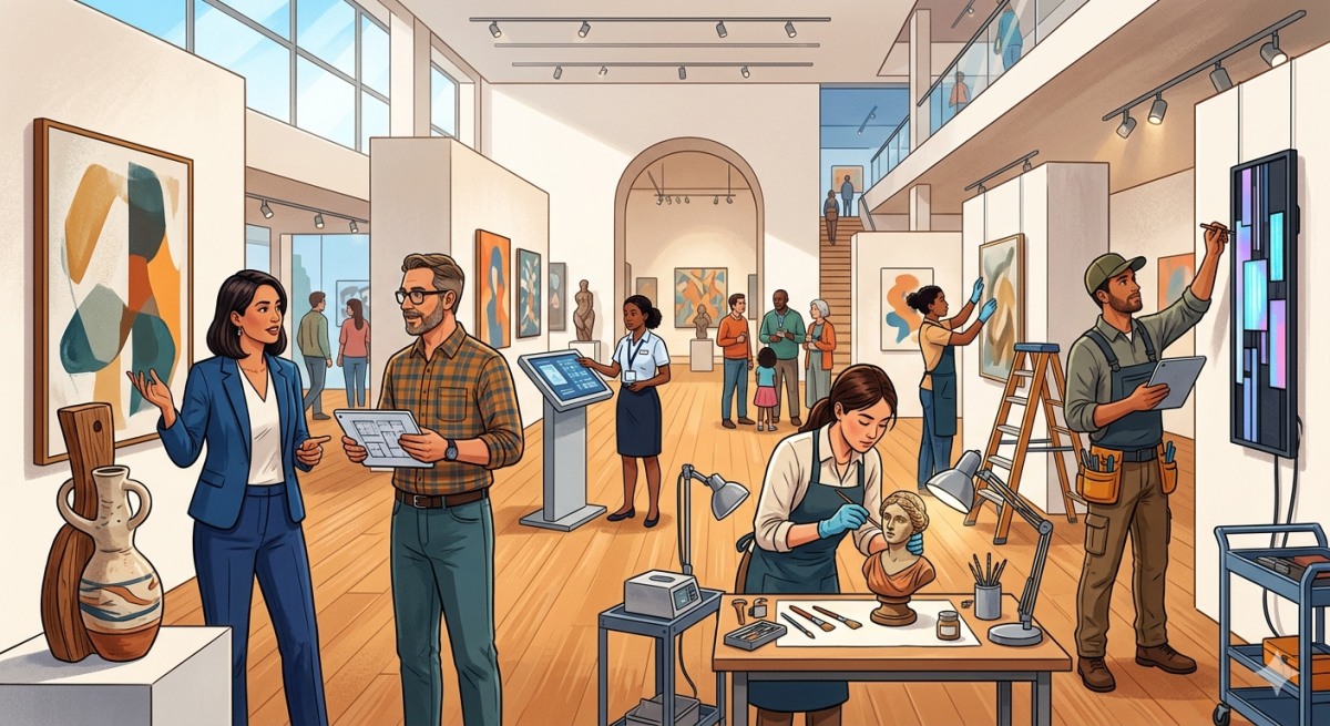 Qui travaille dans les musées et galeries (2026)