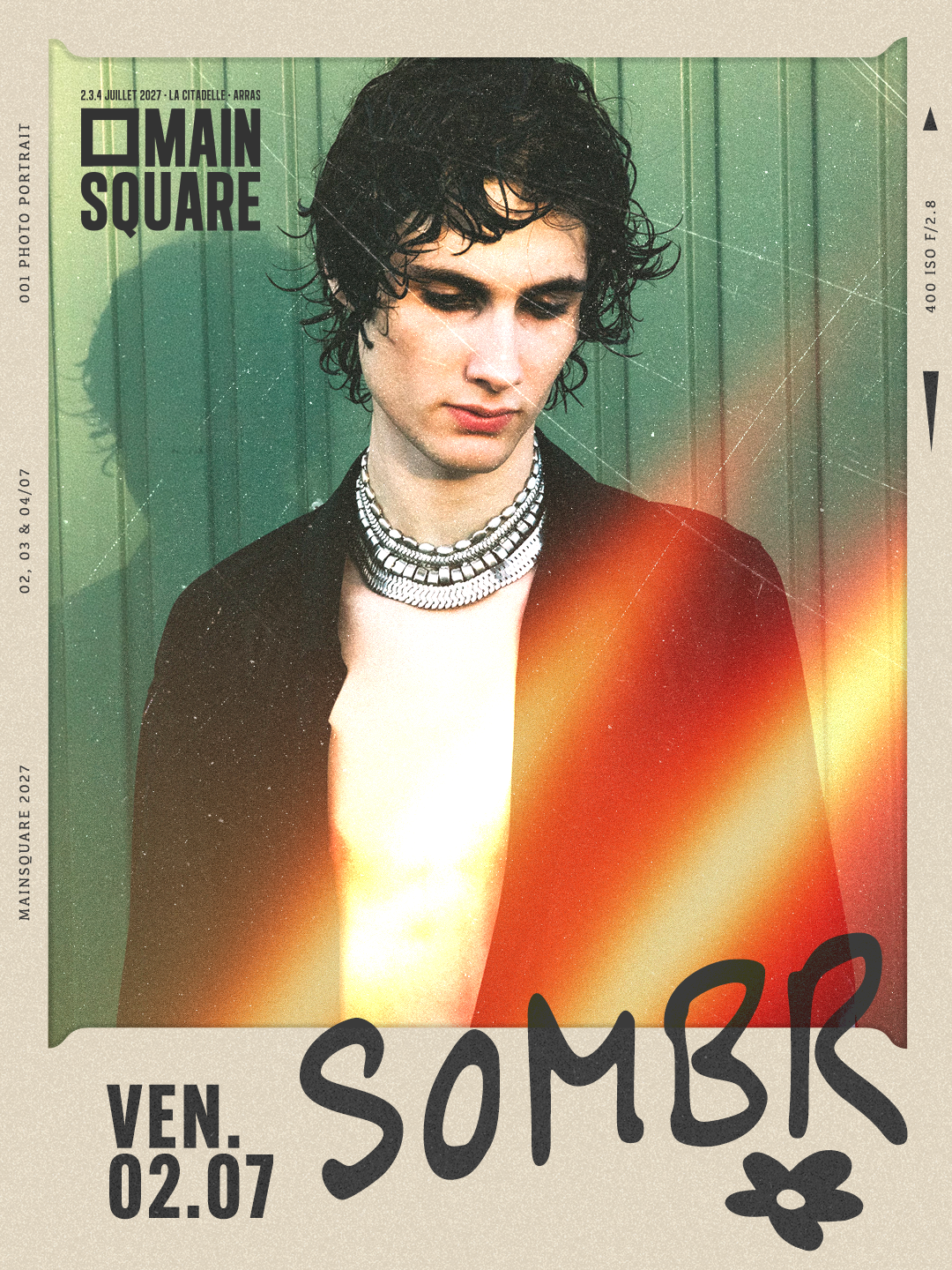 SOMBR en tête d'affiche du Main Square Festival le 2 juillet 2027 !