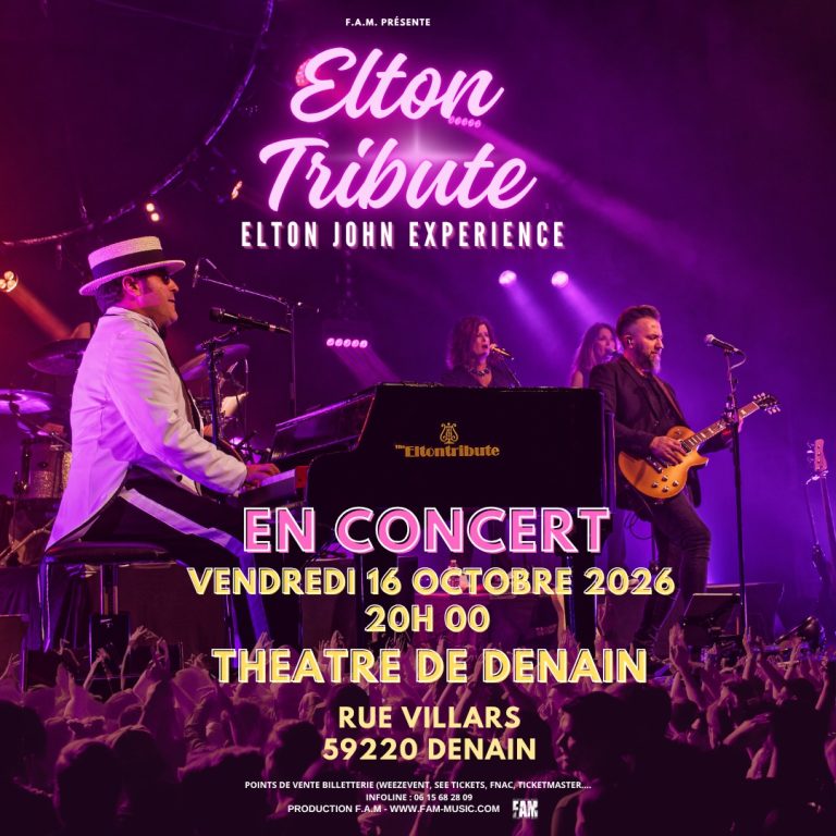 The Eltontribute : la magie de Sir Elton John fait escale au Théâtre de Denain (2026)