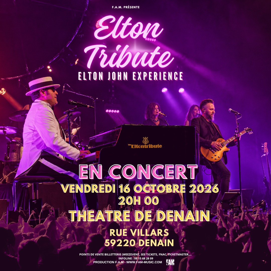 The Eltontribute la magie de Sir Elton John fait escale au Théâtre de Denain (2026) ELTON 161026 DENAIN