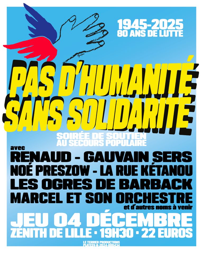 Un concert exceptionnel pour les 80 ans du Secours Populaire Nord zénith de Lille (2025)