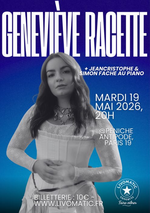 Genevieve Racette en concert à la péniche Antipode